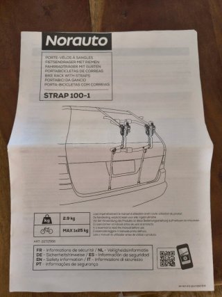 Portabicicletas de correas