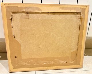 Marco de madera sin cristal 37,5 x 32,5 cm