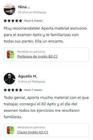 Material inglés Aptis B1 B2 C1