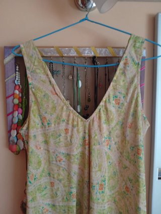 Vestido largo seda fría estampado