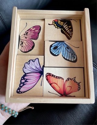 Rompecabezas Mariposas Madera Montessori