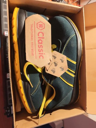 Zapatos de seguridad Blackrock negros y amarillos