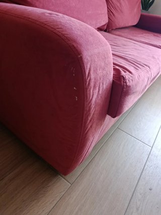 Sofá cama con funda