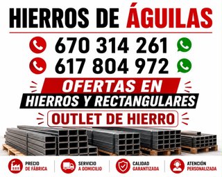 Hierros y rectangulares de outlet Tl 667762915