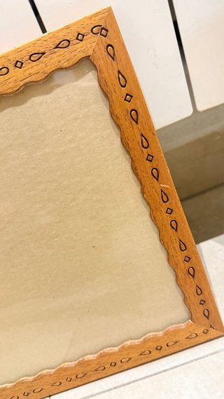 Marco de madera con cristal 32,3 x 24,7 cm