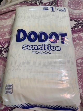 Paquete Dodot Sensitive Talla 1 (2-5 kg)