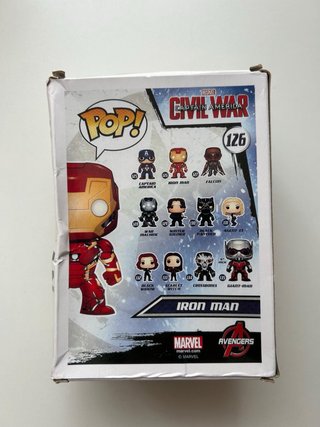 Funko Pop Iron Man 126 Capitán América Civil War