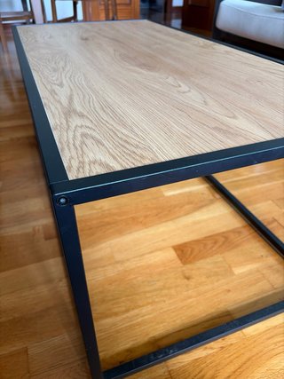 Mesa de centro madera y metal