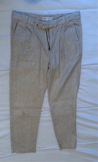 Traje Lino Beige Zara Talla 10 niño