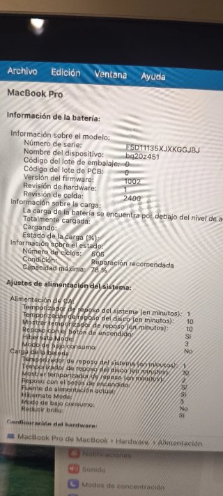 MacBook Pro 13 A2338 2020 M1 16gb 256gb