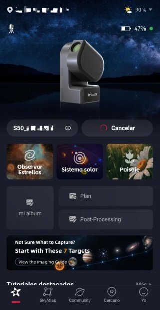 Telescopio Inteligente ZWO Seestar S50