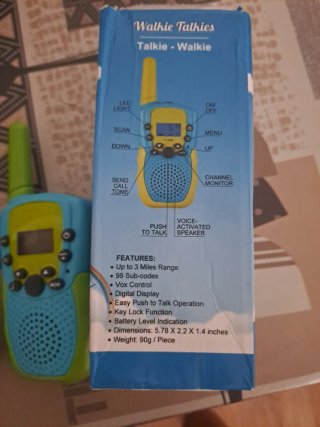 Walkie Talkies Infantiles Azul y Verde