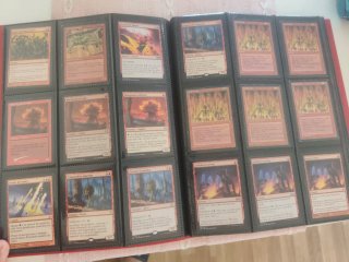Cartas Magic, colección de cartas ROJAS