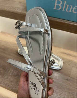 Sandalias Alma Blue Talla 38 Plata