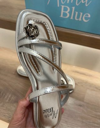 Sandalias Alma Blue Talla 38 Plata