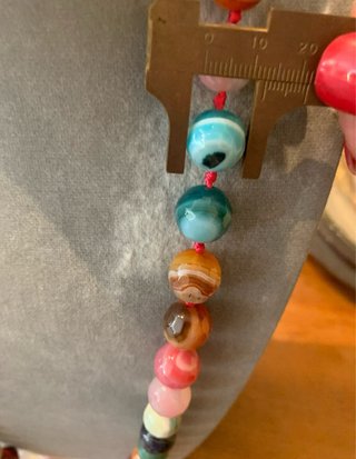 Collana pietre agata multicolore