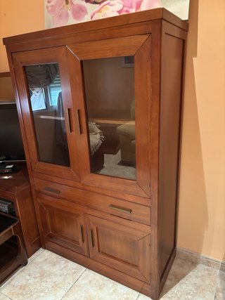Mueble TV madera marrón