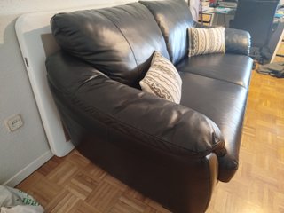 Sofá Cama Piel Negro