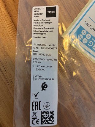 Campana extractora Teka