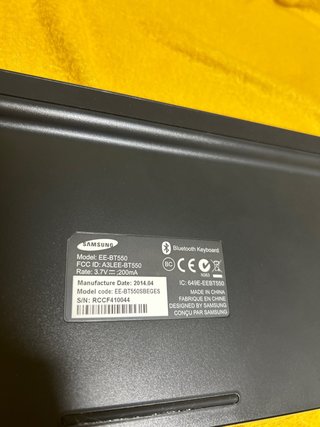 Teclado Bluetooth Samsung Negro (Sin cable)