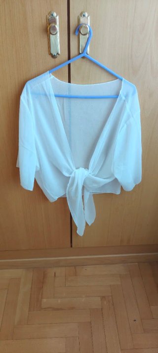 Camisa Verano Blanca Atada Talla Única