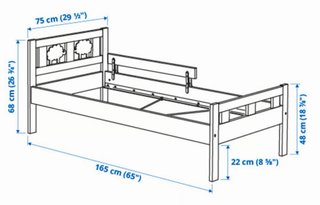 Cama infantil IKEA KRITTER + colchón