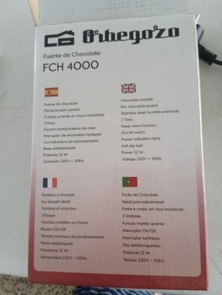 Fuente de Chocolate Orbegozo FCH 4000