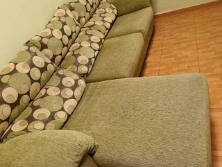 Sofá Cama Chaise Longue Tela