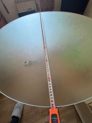 Mesa redonda cristal templado patas cromadas