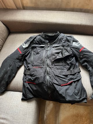Chaqueta de moto con 3 fundas