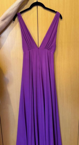 Vestido largo fiesta fucsia sin estrenar