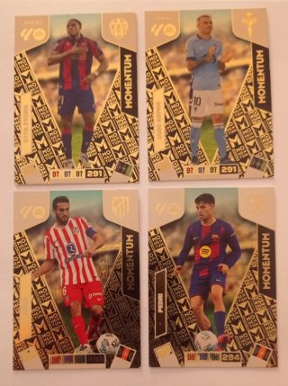 4 Cromos Panini Momentum EA Sports