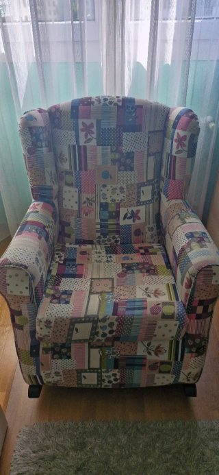 Mecedora lactancia patchwork