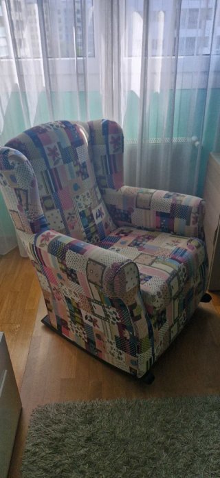 Mecedora lactancia patchwork