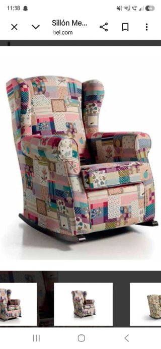 Mecedora lactancia patchwork