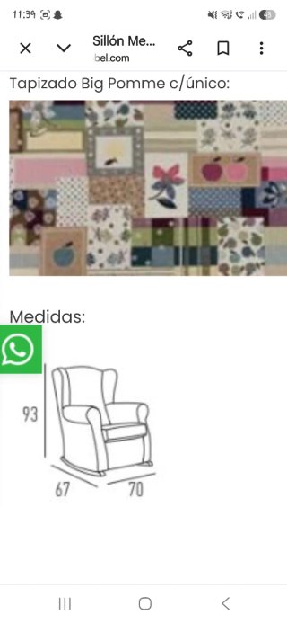 Mecedora lactancia patchwork