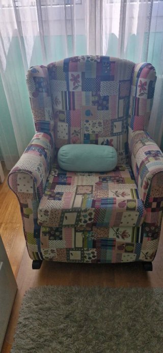 Mecedora lactancia patchwork