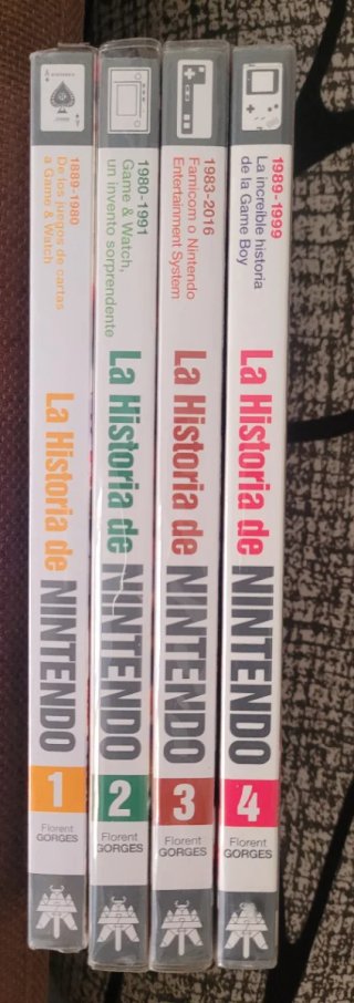 Libros La Historia de Nintendo completo 4 libros.