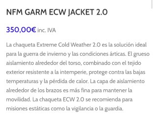 Chaqueta Frío Extremo ECW 2.0