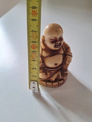 Statuetta Buddha Beige e Marrone