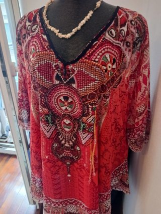 Caftán Paris con pedrería vintage prácticamente nu
