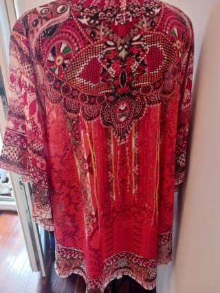 Caftán Paris con pedrería vintage prácticamente nu