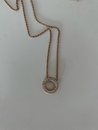 Colgante Pandora Baño Oro Rosa Circonitas