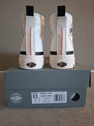 Palladium Pampa Hi Urban Talla 39.5 Blancas
