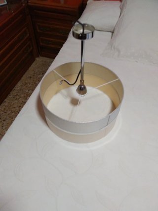 Lámpara de techo tela y metal
