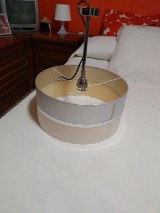 Lámpara de techo tela y metal