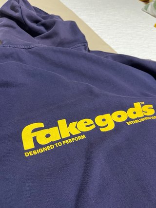 Sudadera Fake Gods Azul Talla L