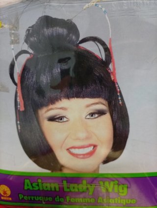 Disfraz china peluca talla única completa.