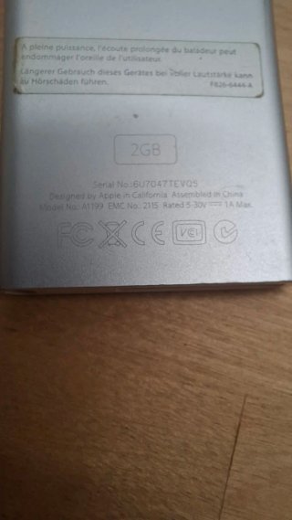 iPod Nano 2GB Plata
