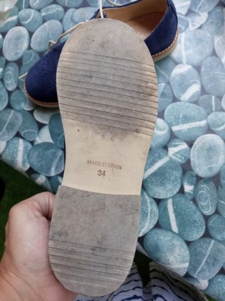 Zapatos azules de comunión talla 34